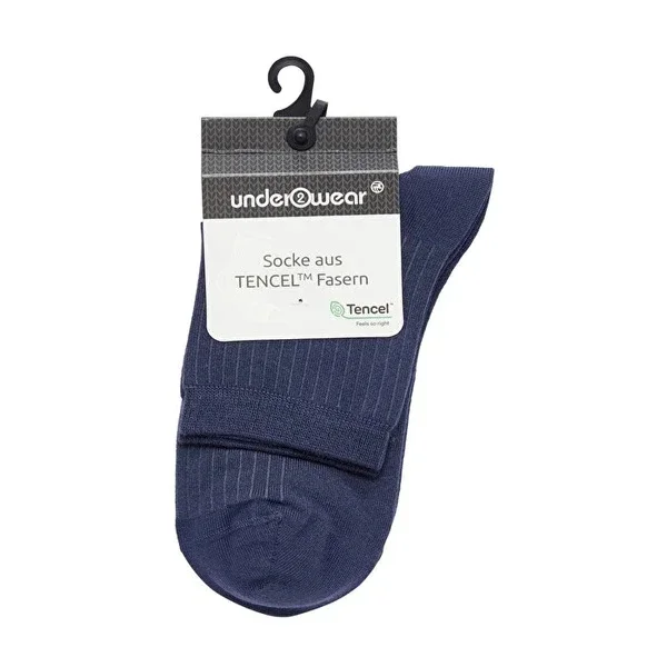 Denim Blue Short Socks for Breathable Comfort - 1 Pair