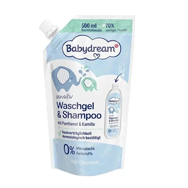 Babydream Spare Hair and Body Shampoo Chamomile 500 ml
