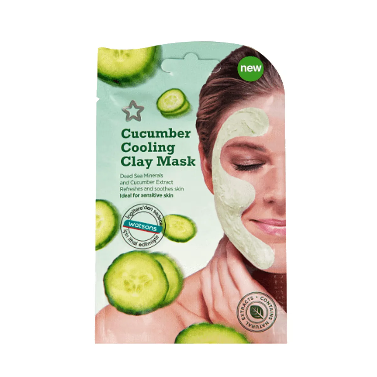 Superdrug Cooling Cucumber Clay Mask 15 ml