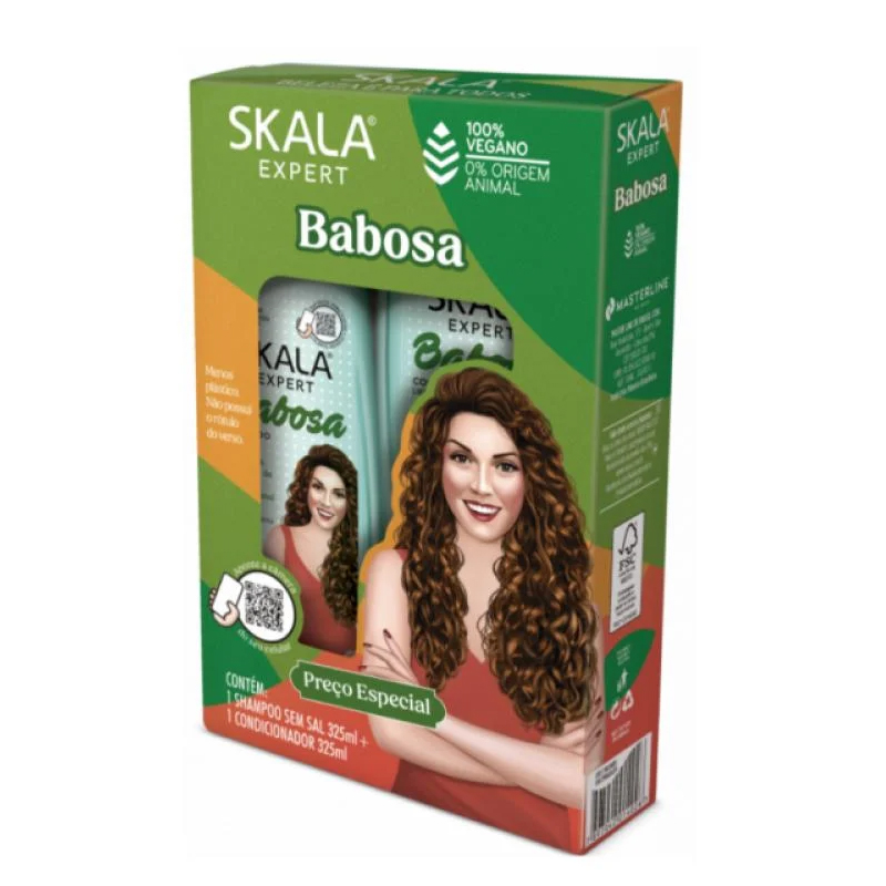 Skala Expert مجموعة بابوسا شامبو + بلسم للشعر المجعد من سكالا اكسبرت , 2 × 325 مل