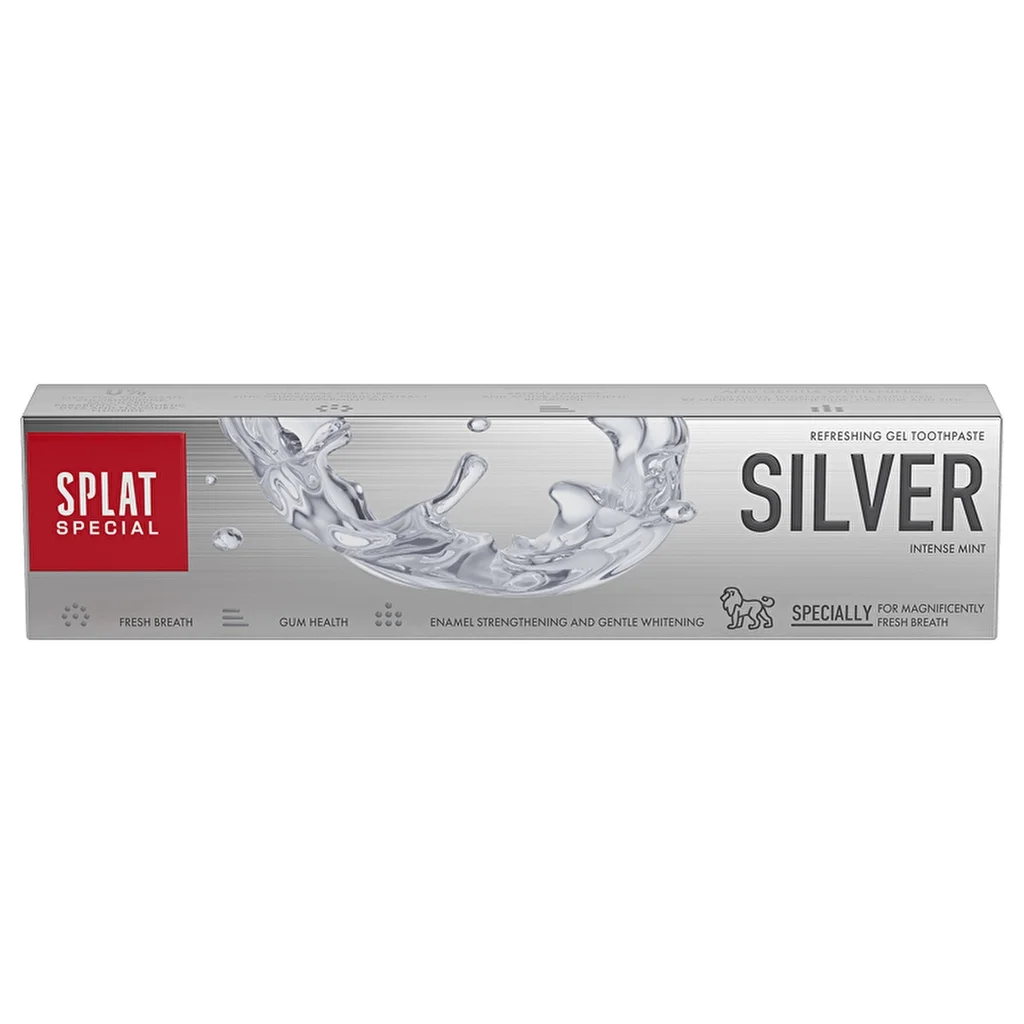 Splat Silber Zahnpasta 75ml - Weißere Zähne &amp; Frischer Atem
