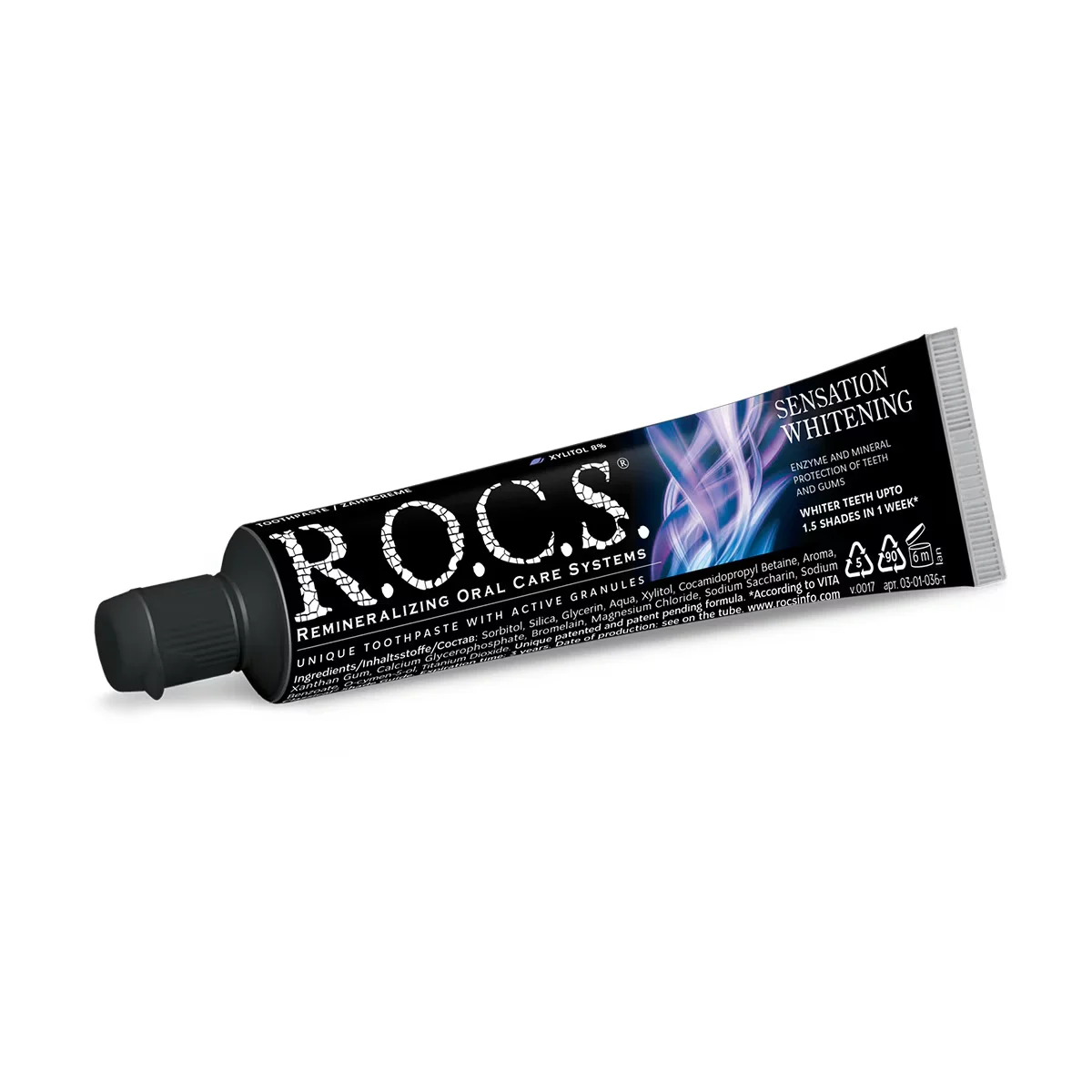 Rocs Sensation Whitening Whitening Shine Toothpaste 60 ml