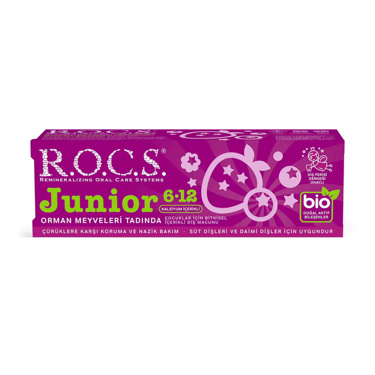 Rocs Junior 6-12 years Toothpaste - Forest Fruits Flavor 60 ml