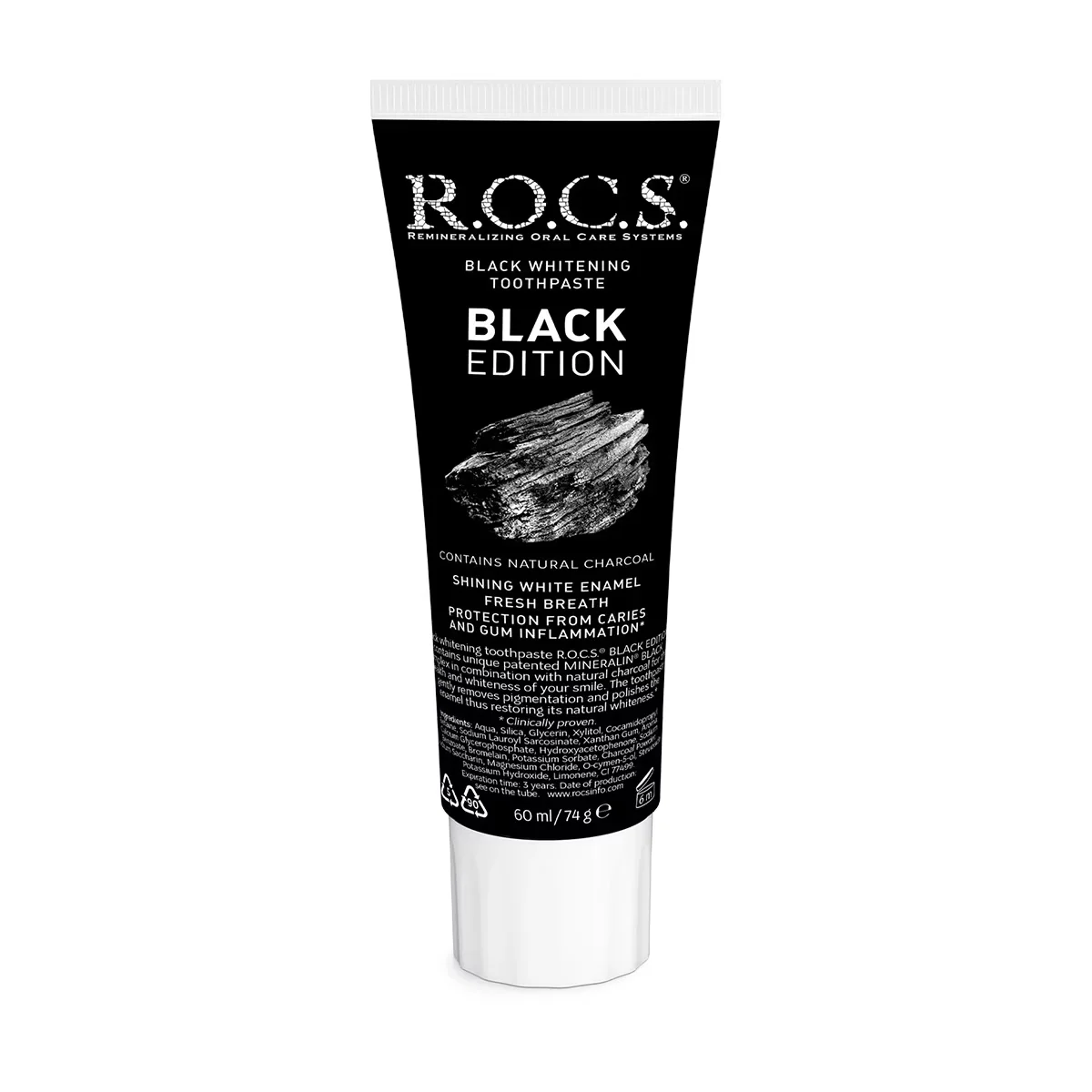 Rocs معجون أسنان روكس بلاك إيديشن للتبييض 60 مل