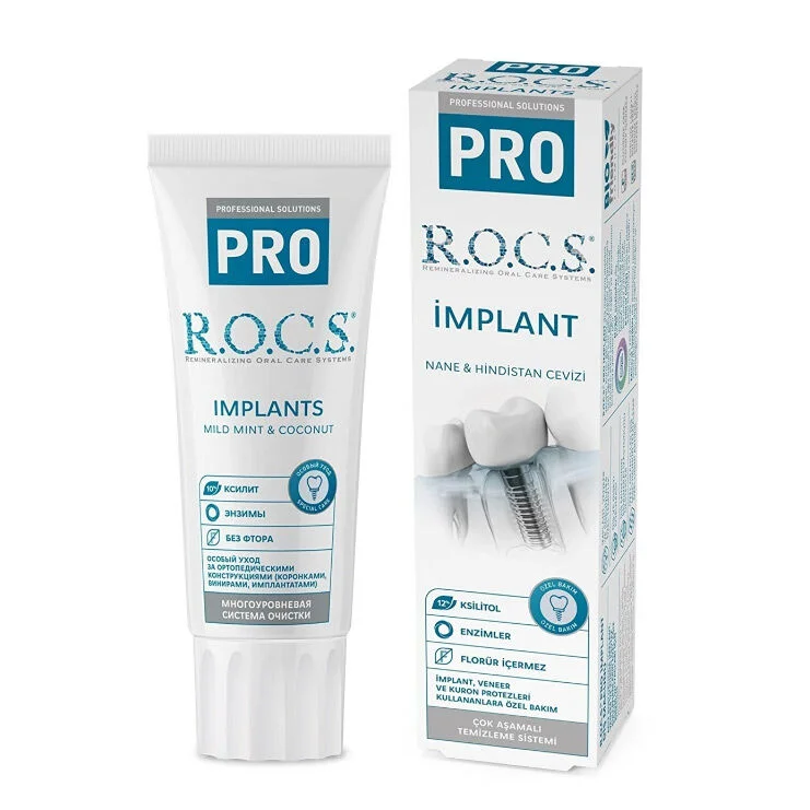 Rocs Implant Mint And Coconut Toothpaste 60 ml
