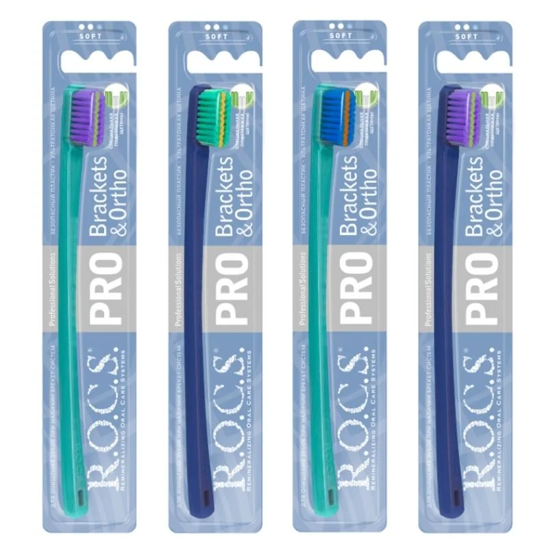 Rocs Pro Brackets And Ortho Soft Toothbrush