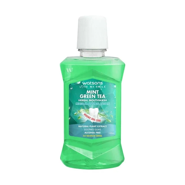 Watsons Mint Green Tea Herbal Mouthwash 100 ml