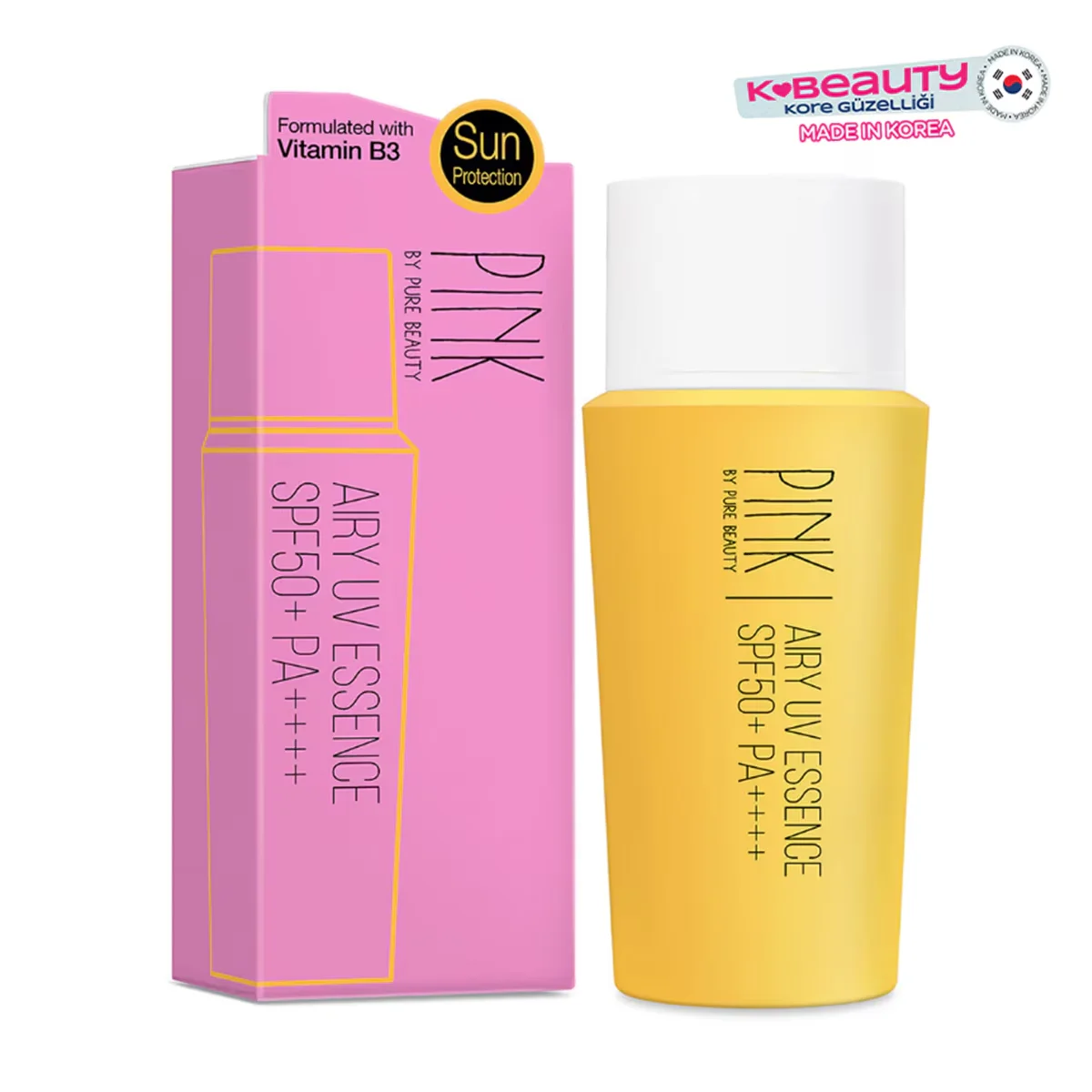 Pink By Pure Beauty Airy Sun Cream SPF50+ - Lightweight 50ml