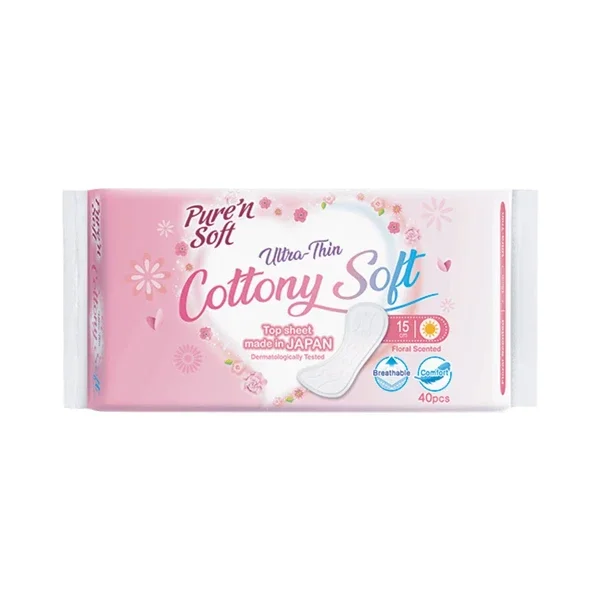 Pure'n Soft Ultra Thin Flower Scented Daily Pads 40 pcs