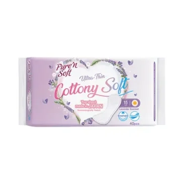 Pure'n Soft Ultra Thin Lavender Scented Daily Pads 40 pcs