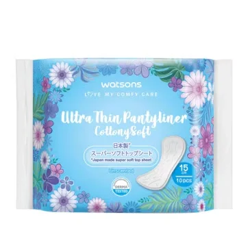 Watsons Cottony Soft Ultra Thin Daily Pads Unscented 10 pcs