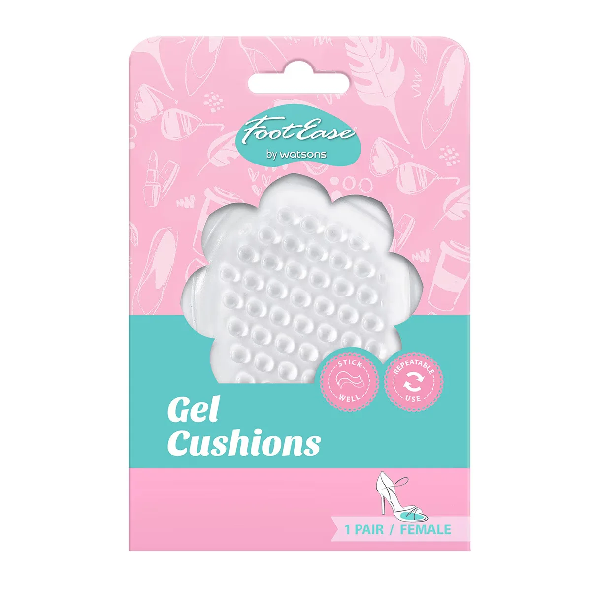Watsons Footease Gel Shoe Cushion 1 pair