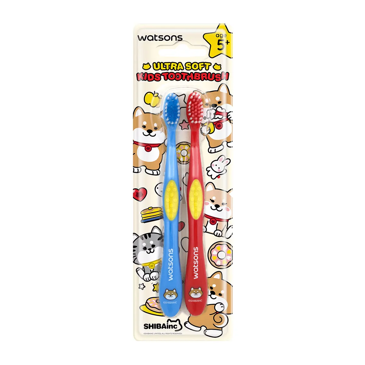 Watsons Shiba Children's Toothbrush Ultra Soft 2 pcs