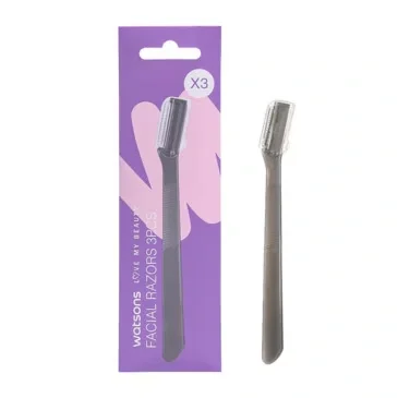 Watsons 3-Piece Face Razor Set for Smooth Skin & Precision
