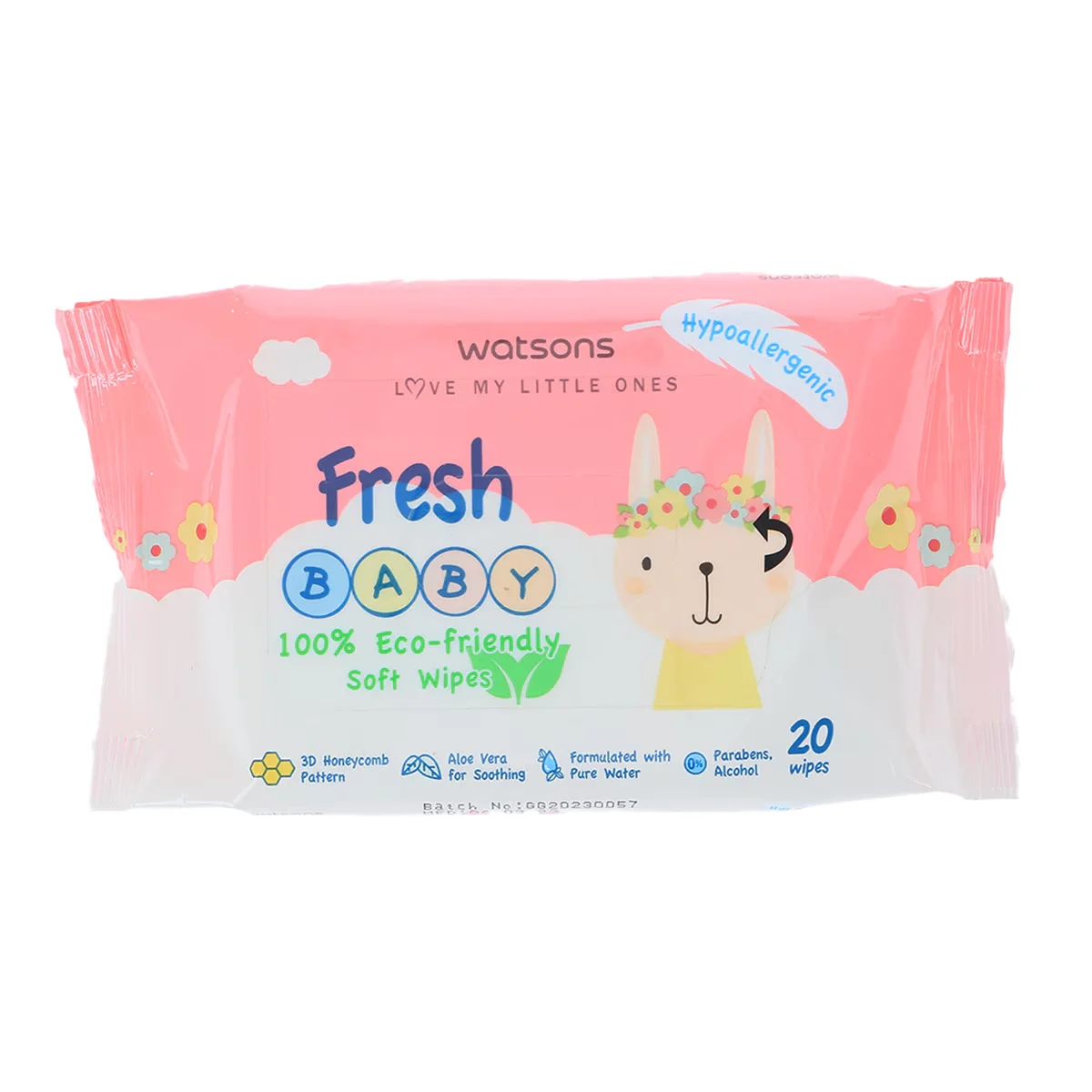 Watsons Fresh Baby Wet Wipes 20 pcs