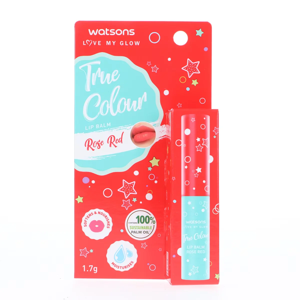 Watsons True Color Lip Balm Rose Red