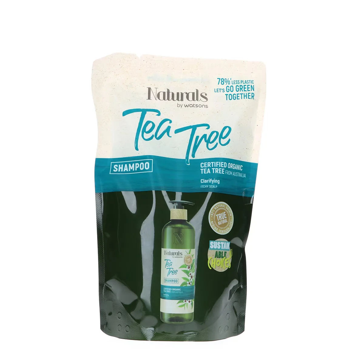Naturals By Watsons Tea Tree Shampoo Refill 450 ml