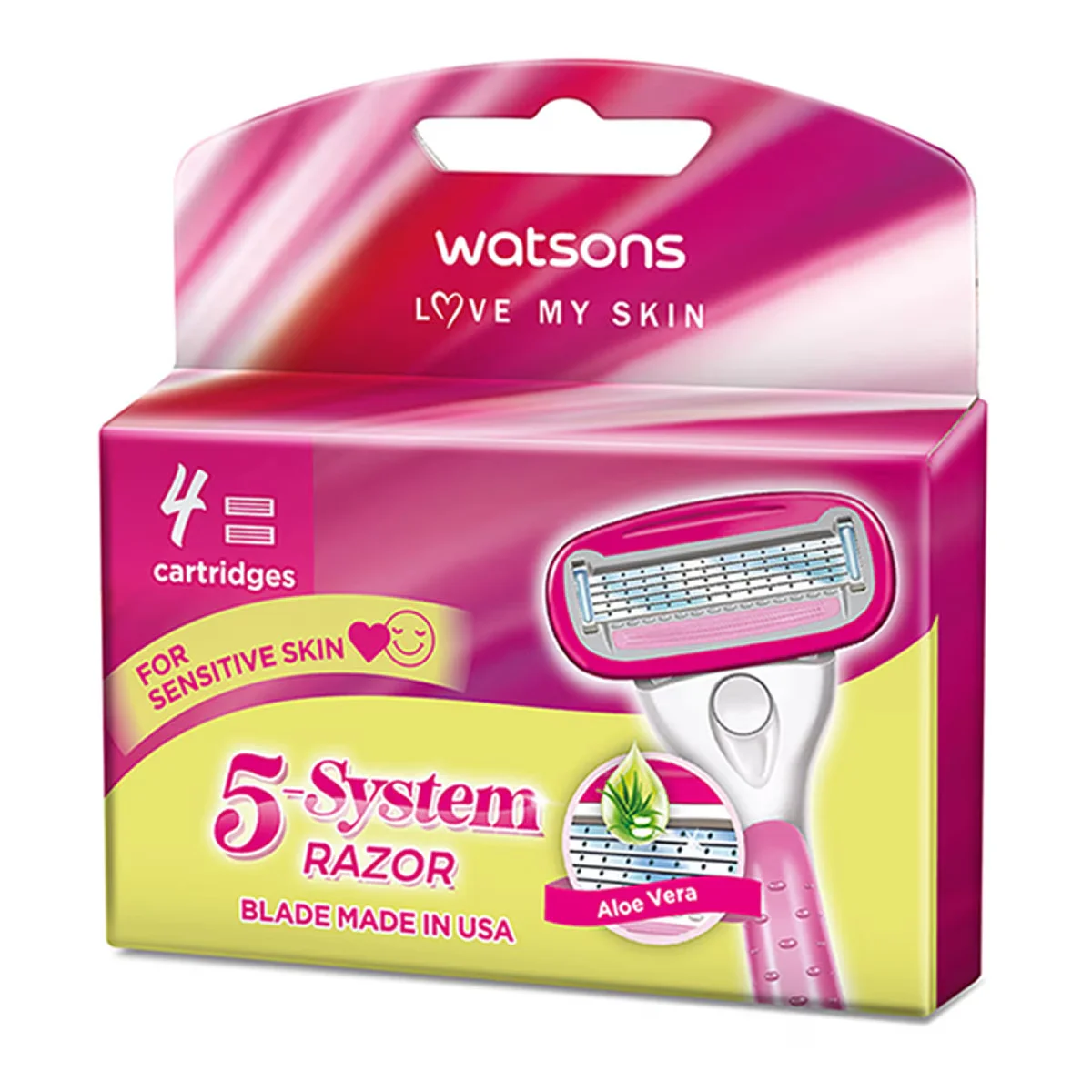 Watsons Women's 5 blade Razor Set Of 4