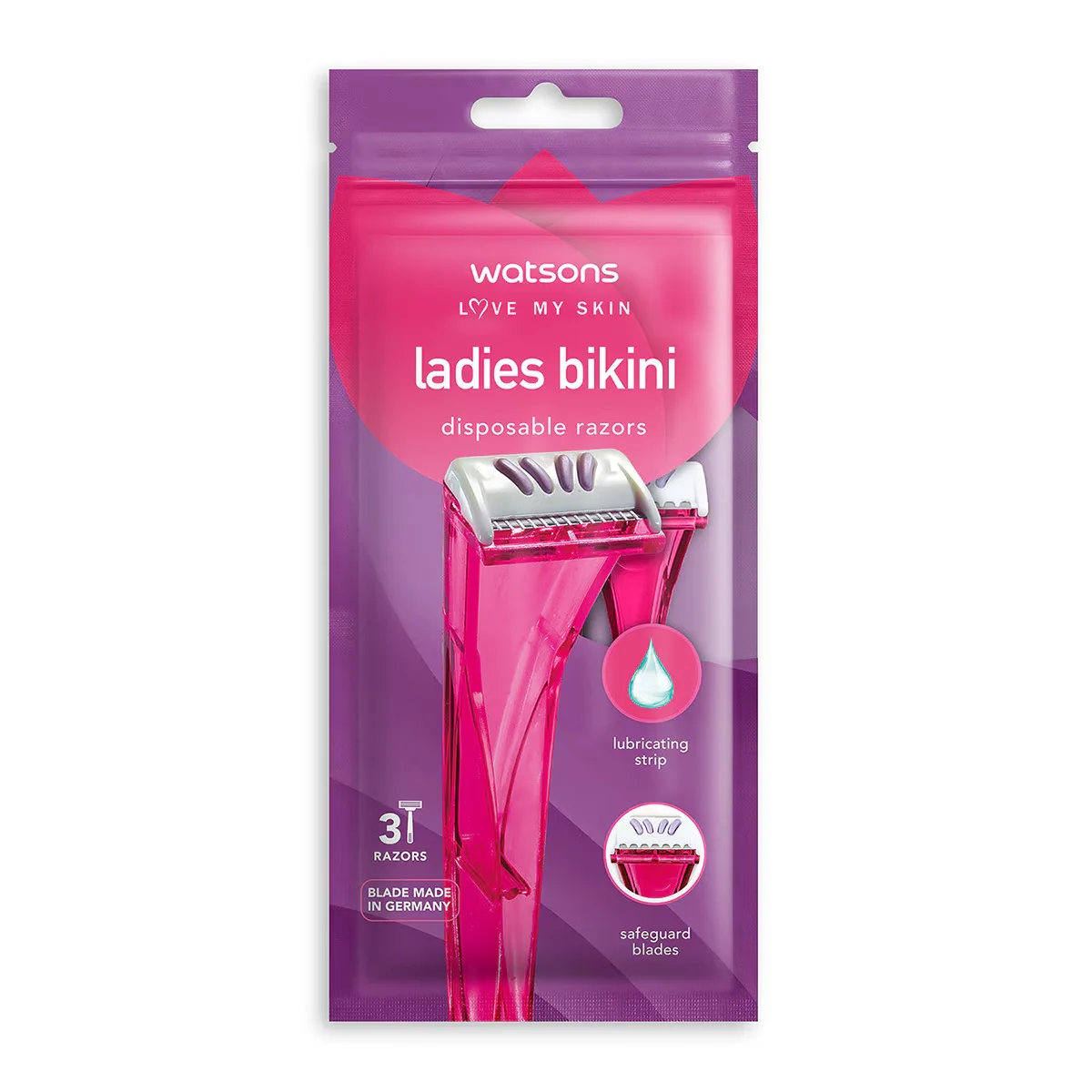 Watsons Women's Bikini Area Disposable Razor Set Of 3