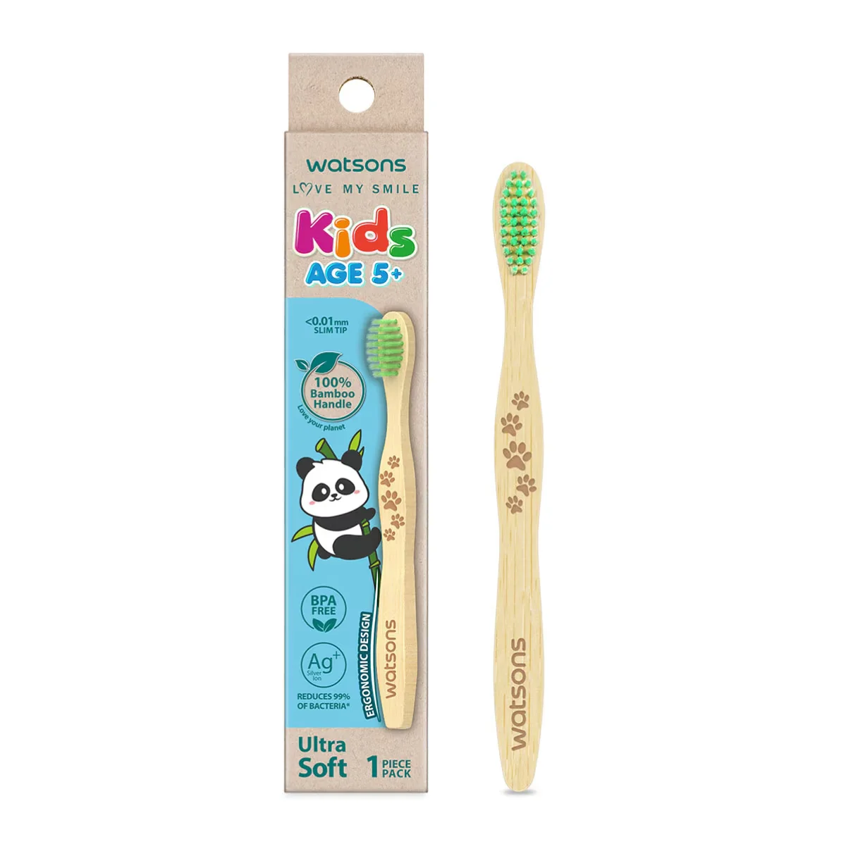 Watsons Ultra Soft Bamboo Kids Toothbrush