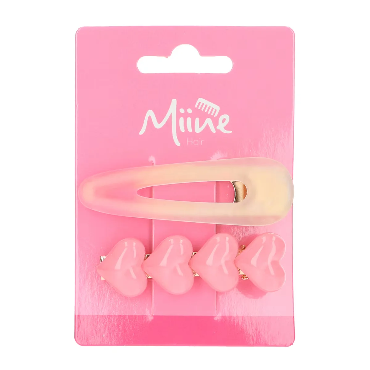 Miine Heart Hair Clip 2-pack