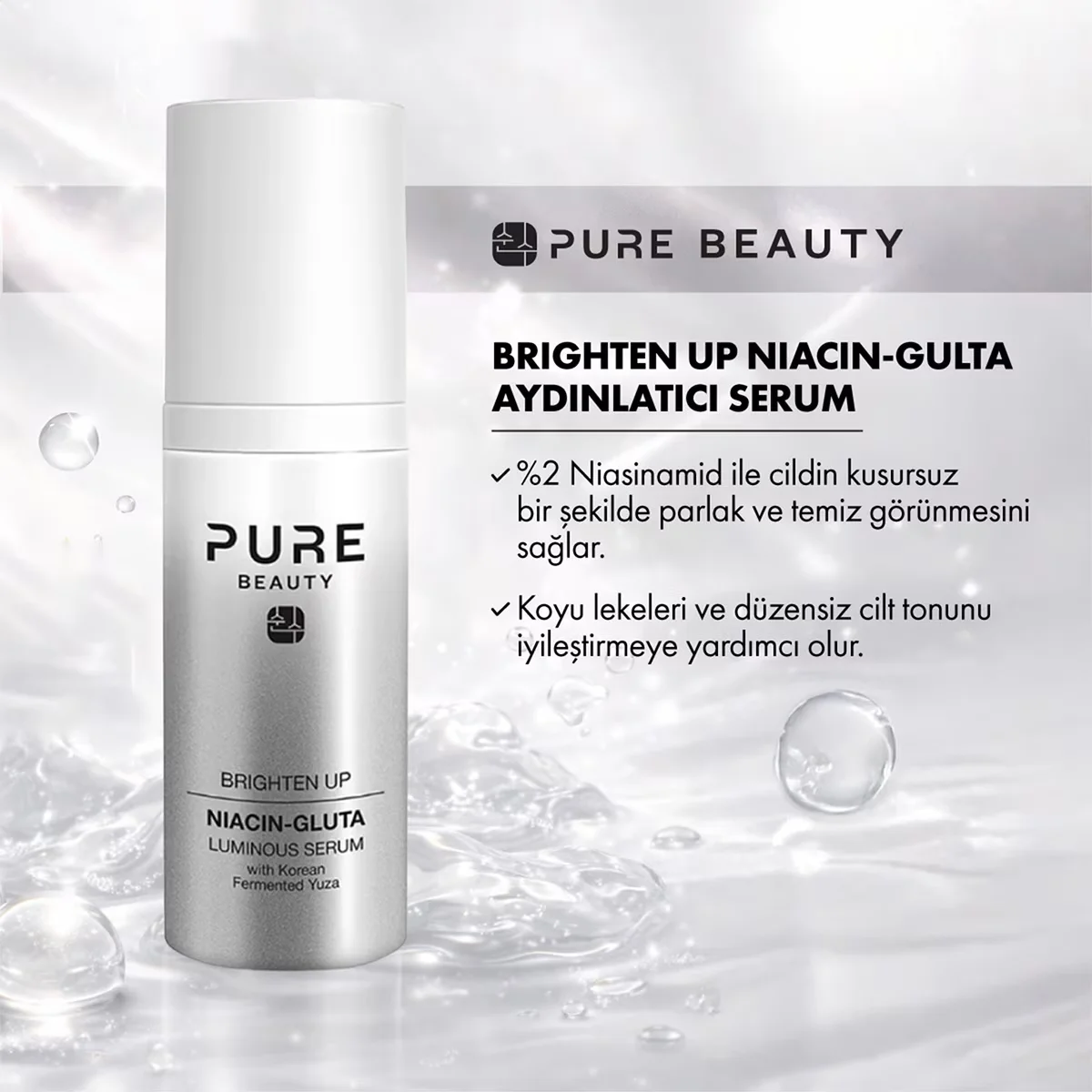 Pure Beauty Brighten Up Niacinamide-glutathione Luminous Serum 30 ml