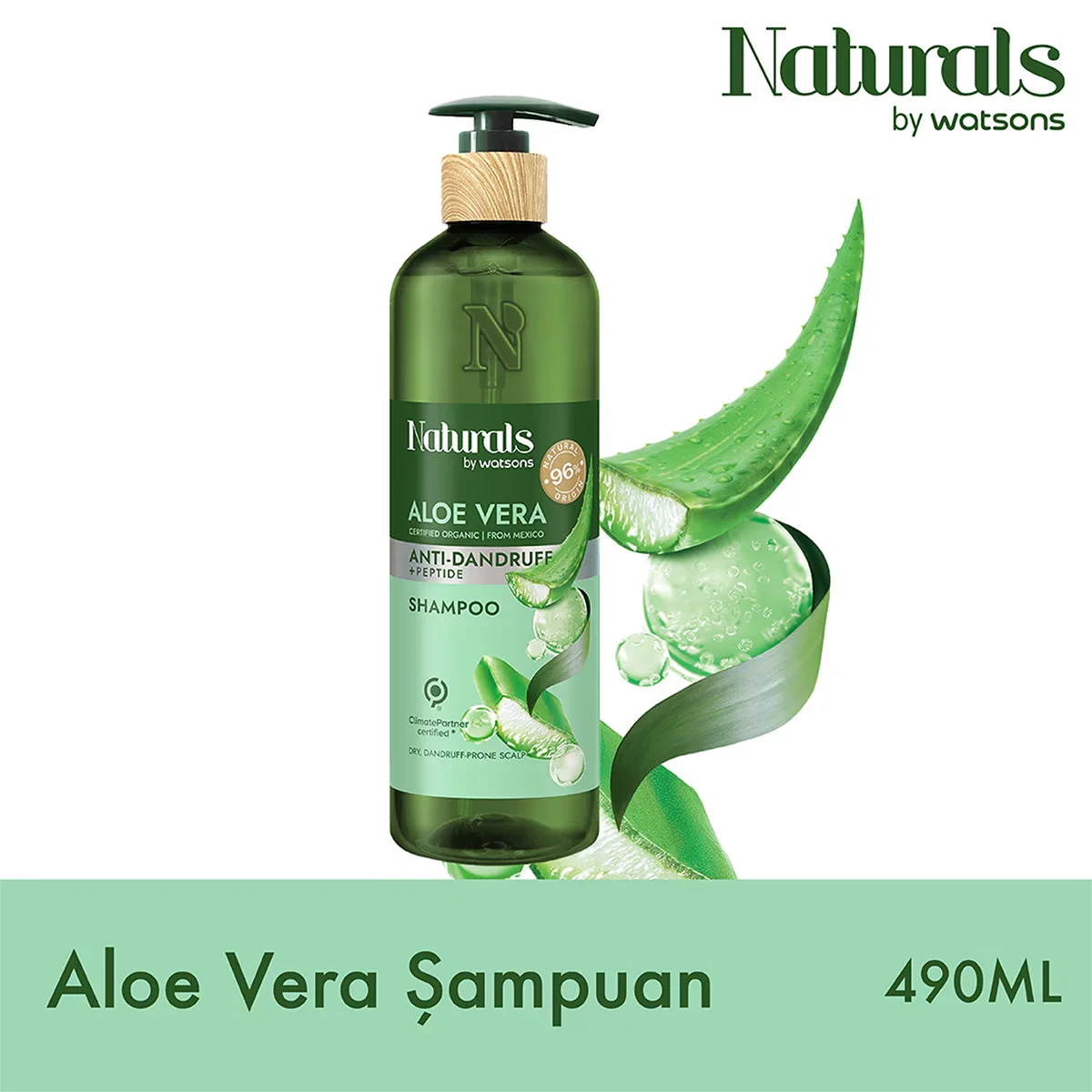 Naturals By Watsons Aloe Vera Shampoo 490 ml S2025