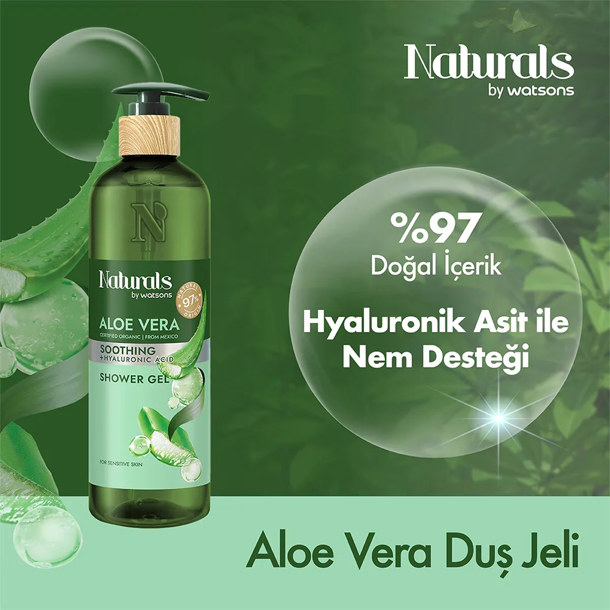 Naturals By Watsons Aloe Vera Shower Gel 490 ml