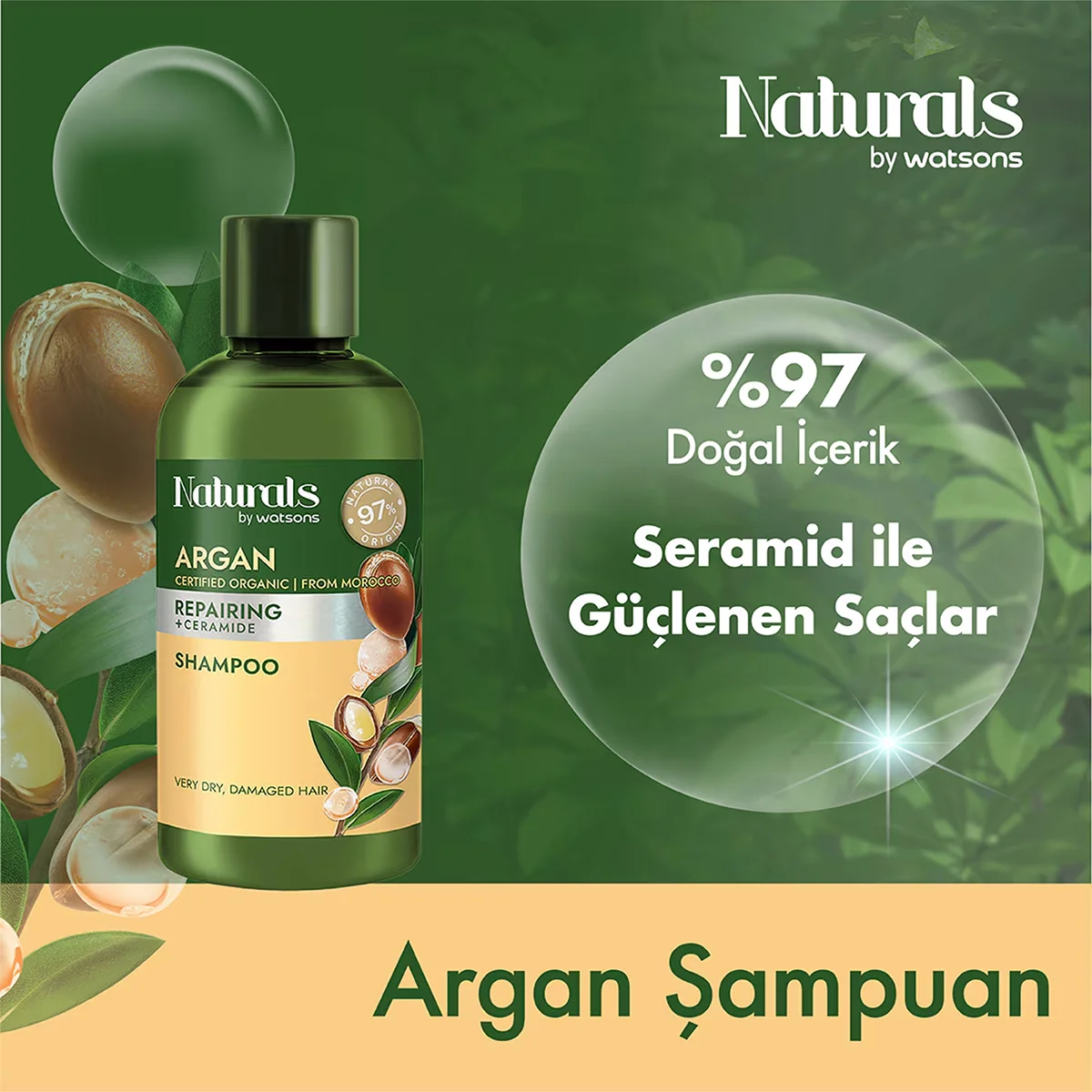 Naturals By Watsons Argan Shampoo 100 ml