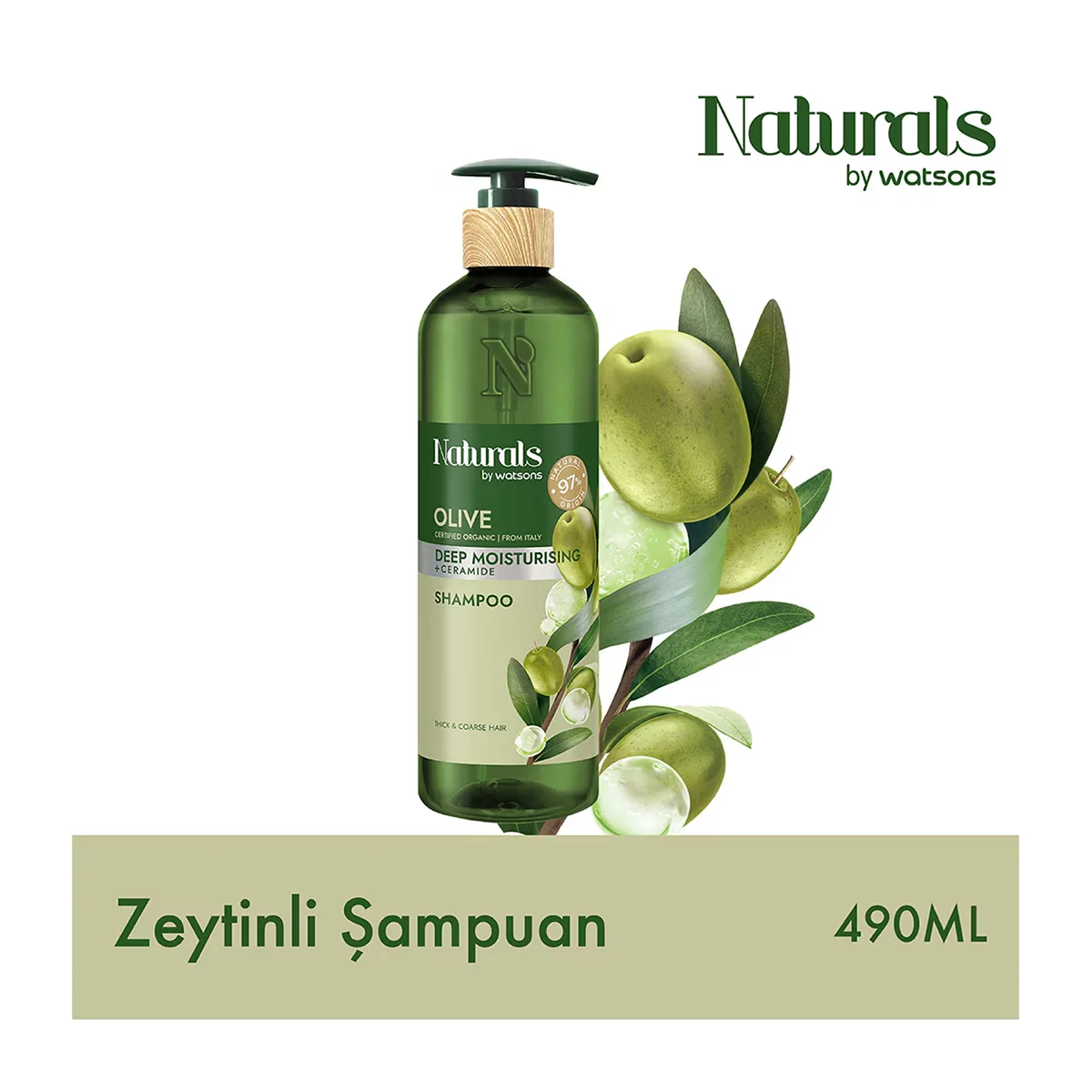 Naturals By Watsons Olive Shampoo 490 ml
