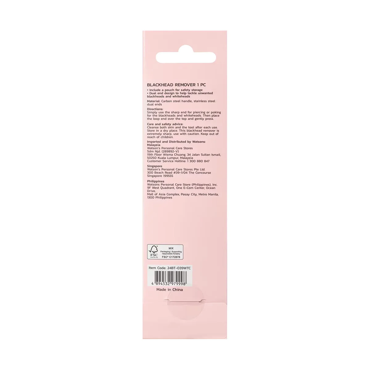 Watsons Mitesser Comedone Reiniger Nadel