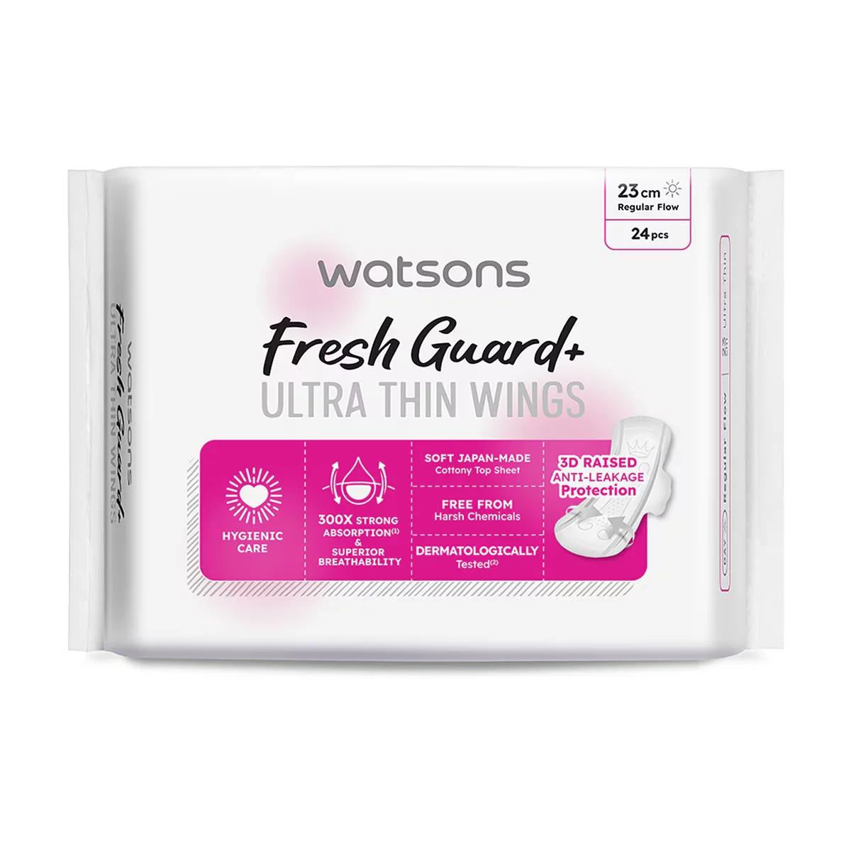 Watsons Fresh Guard+ Ultra Thin Regular 24 pcs