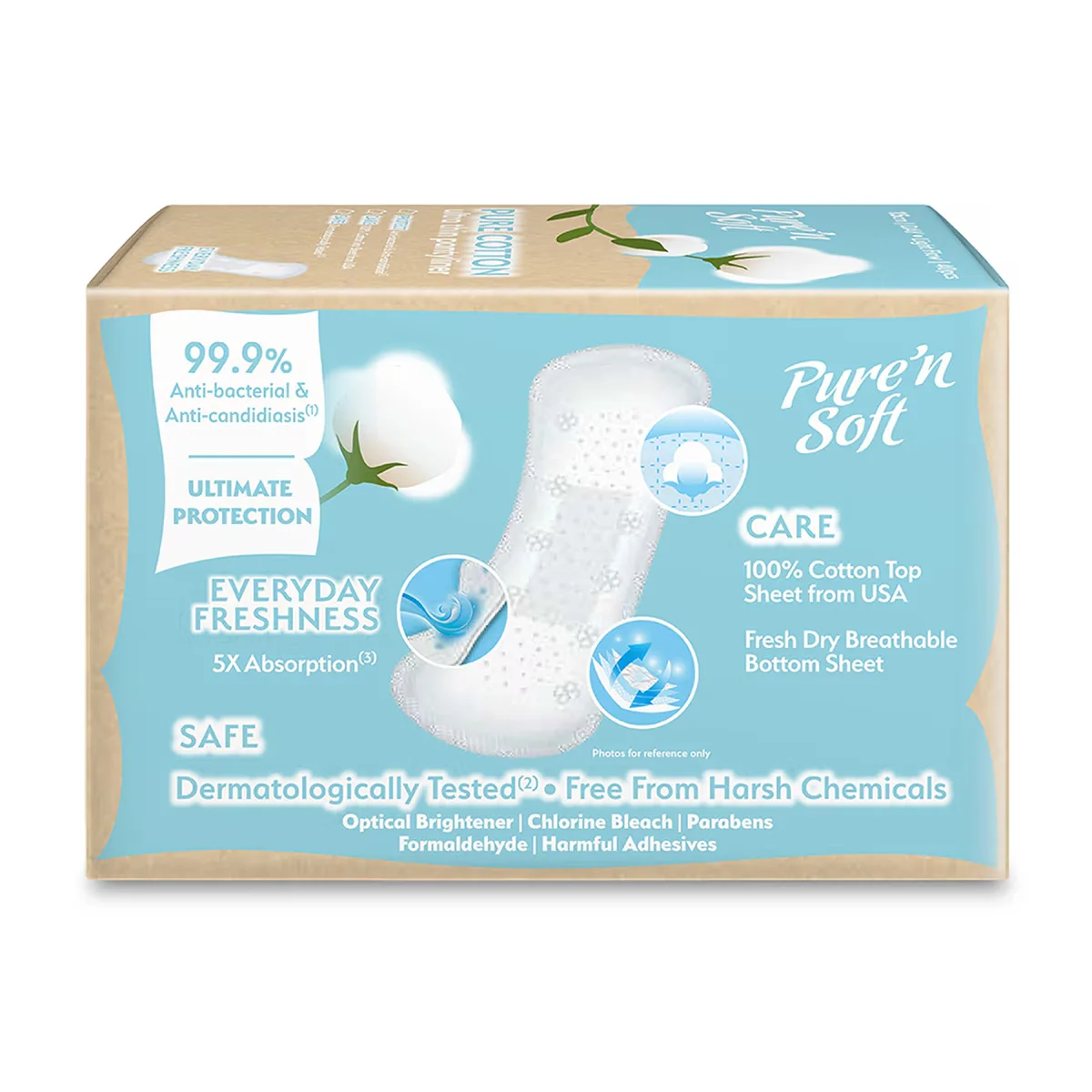 Прокладки ежедневные ультратонкие без запаха 40 шт от Pure'n Soft