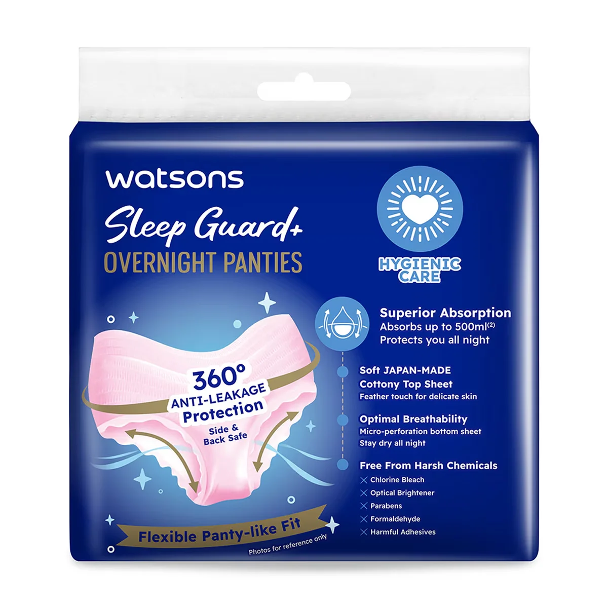 Watsons Sleep Guard+ Night Panties S-m Size 2-pack
