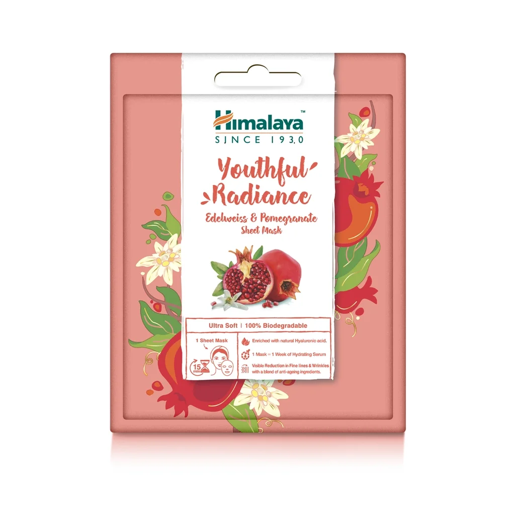 Himalaya Anti-aging Edelweiss & Pomegranate Sheet Mask 30 ml
