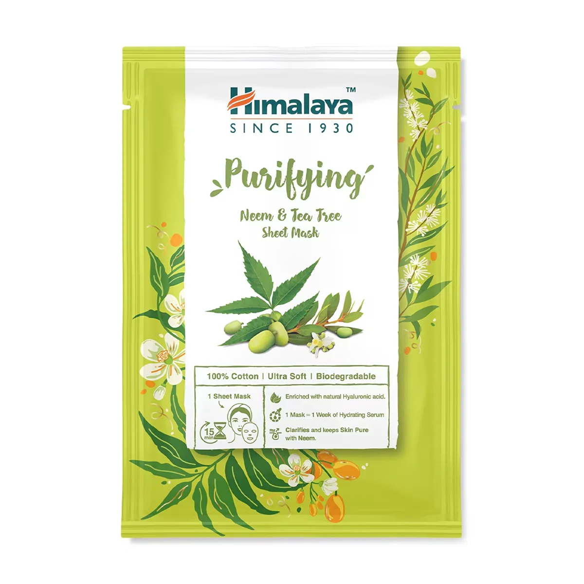 Himalaya قناع هيمالايا المنقي بخلاصة النيم وشجرة الشاي 30 مل