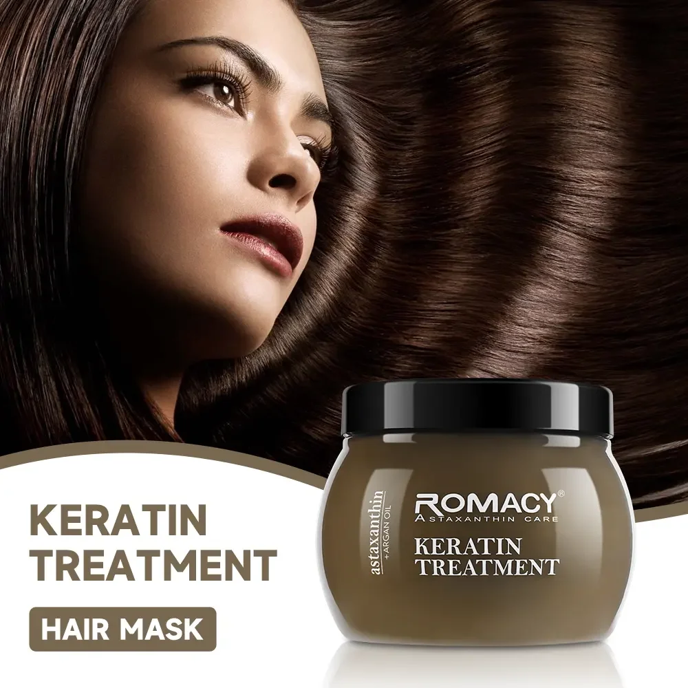 Keratinbehandlung Maske mit Arganöl und Astaxanthin – 500 ml von Romasi