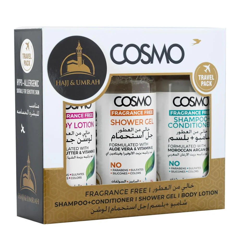 Cosmo Fragrance-Free Hajj and Umrah Set, 300 ml
