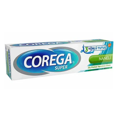 Corega Denture Adhesive Cream Mint 40 gr