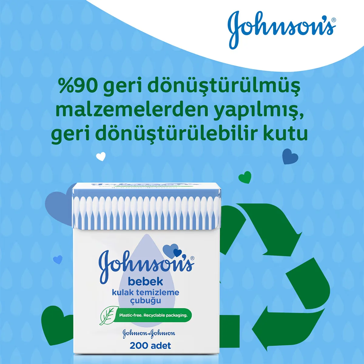 Johnson's مسحات أذن جونسون للأطفال 200 قطعة 200 قطعة