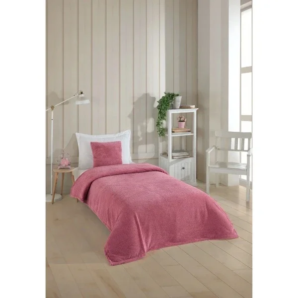 Wondel Dusty Rose Baby Blanket 90x110 cm - Soft Polycotton