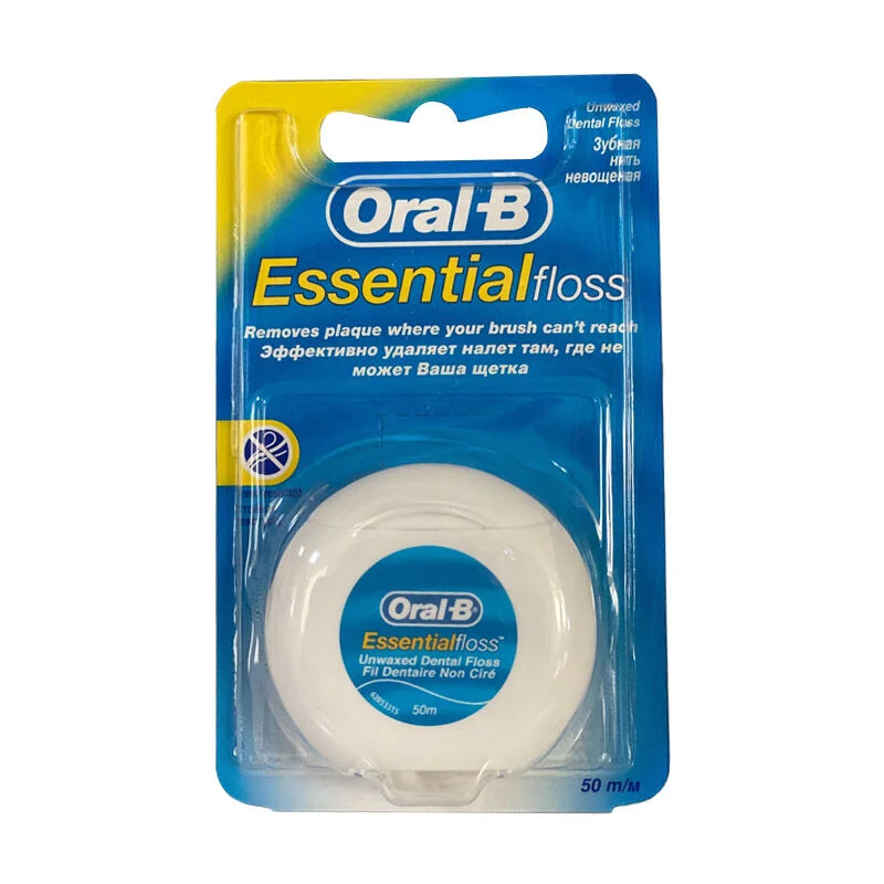 Oral-B Essentialfloss 50m Zahnseide - Sanfte &amp; Effektive Reinigung