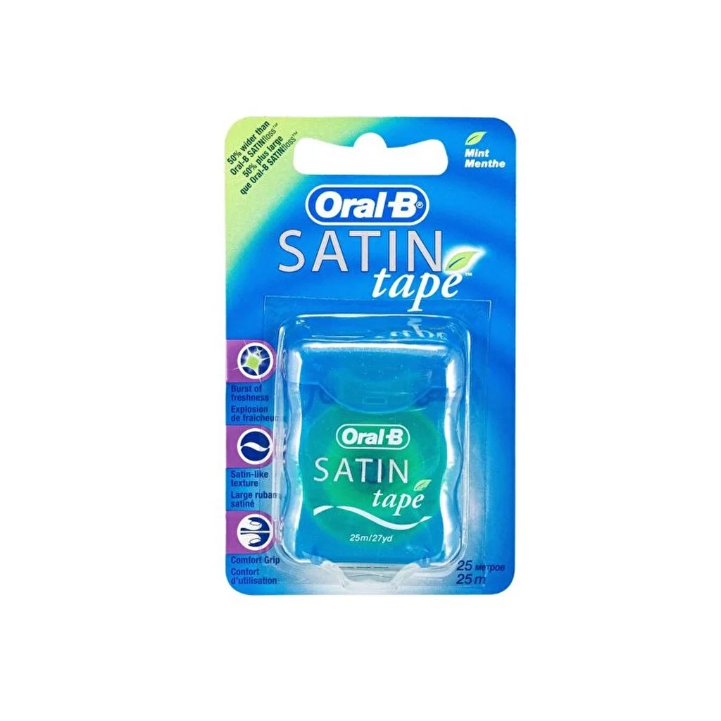 Oral-B Satin Tape Dental Floss That Gives A Feeling Of Freshness And Cleanliness 25 m