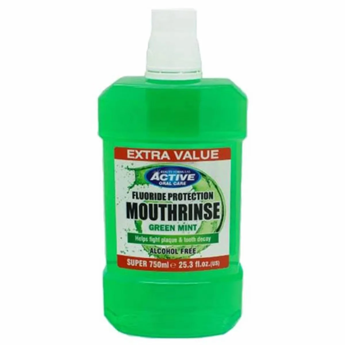Beauty Formulas Mouthrinse Green Mint Mouthwash Alcohol-free 750 ml