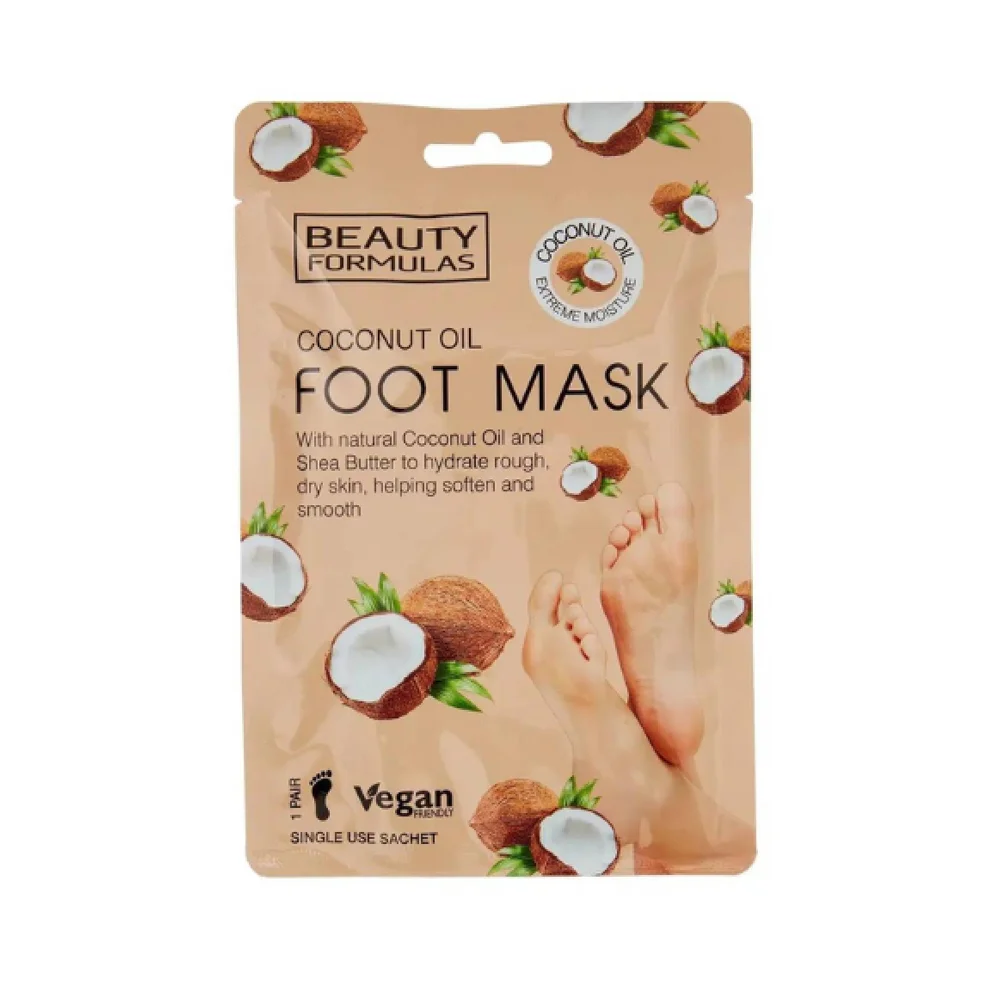 Beauty Formulas Coconut Oil Foot Peel Mask