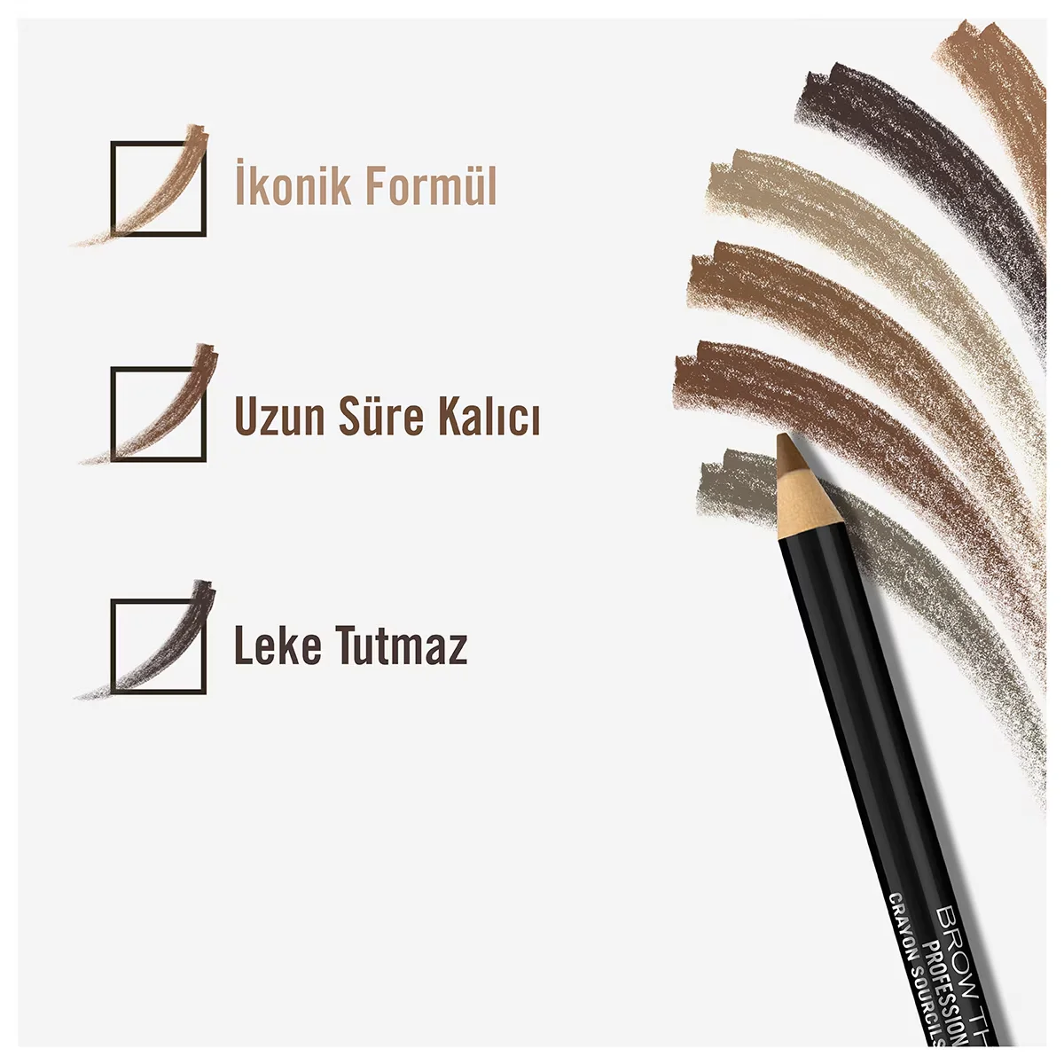 Rimmel London Professioneller Augenbrauenstift 004 - Schwarzbraun
