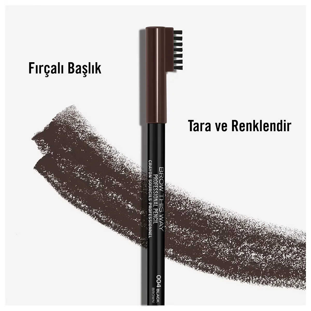 Rimmel London Professioneller Augenbrauenstift 004 - Schwarzbraun