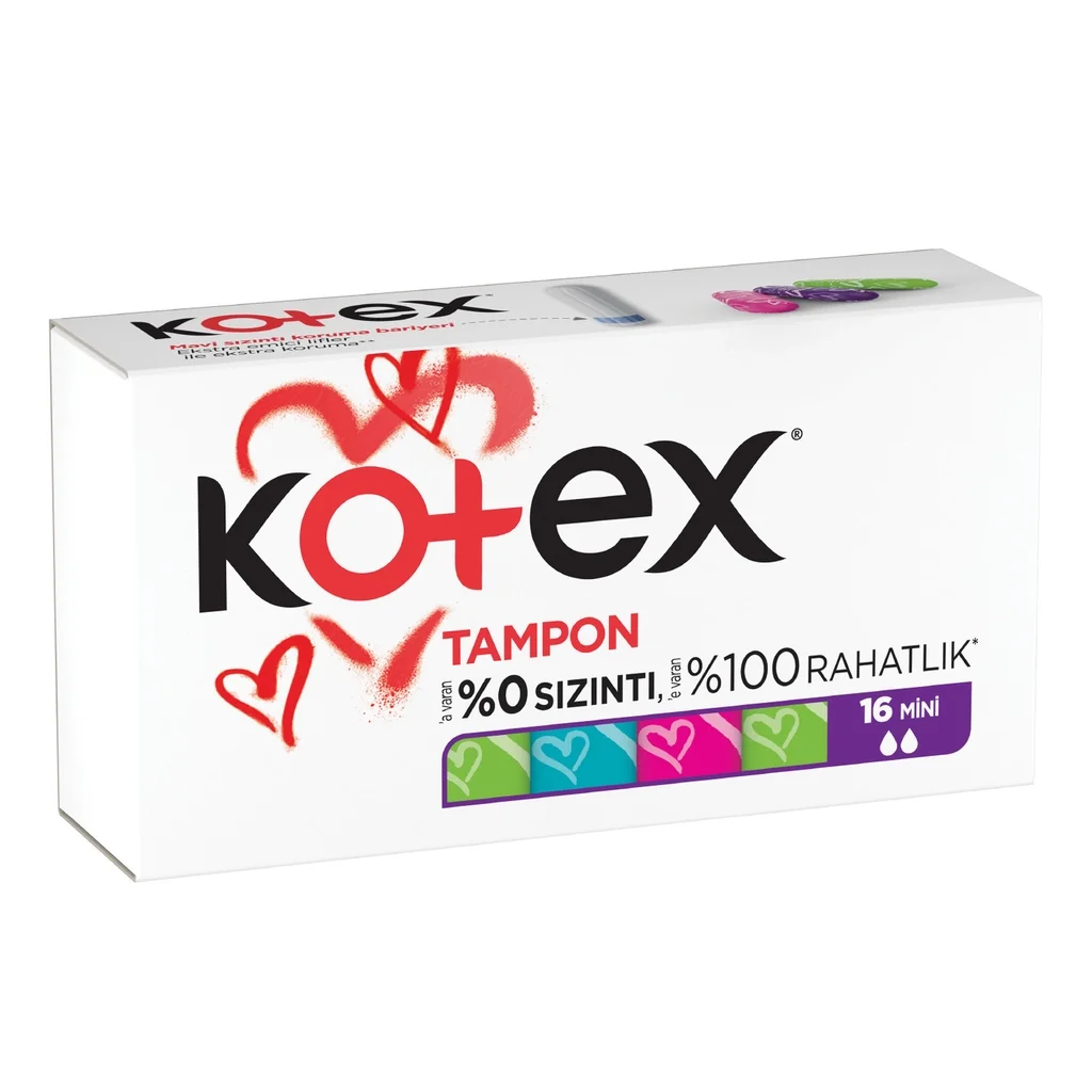 Kotex Mini Tampons 16 Pack - Diskrete Menstruationsschutz