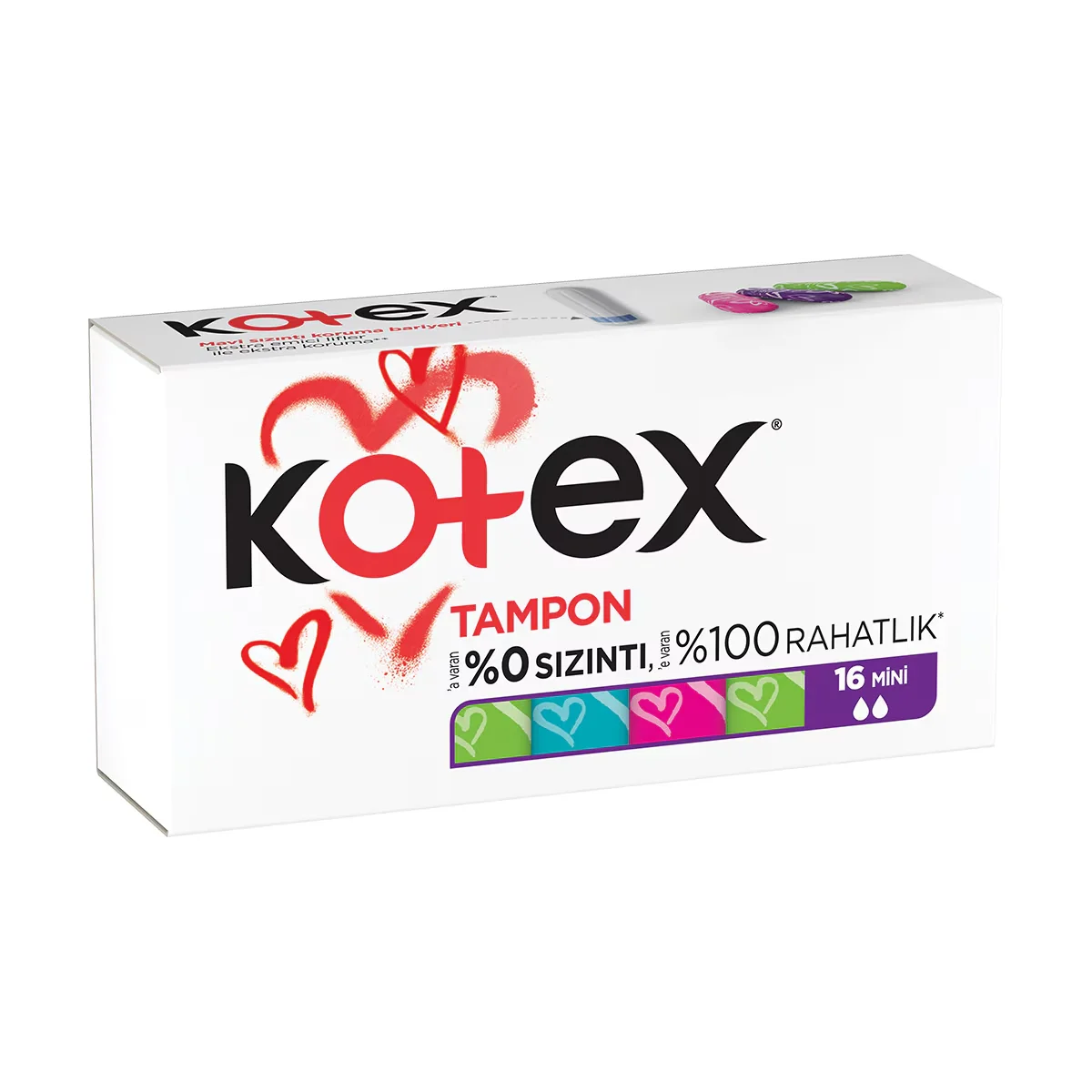 Kotex Mini Tampons 16 Pack - Diskrete Menstruationsschutz