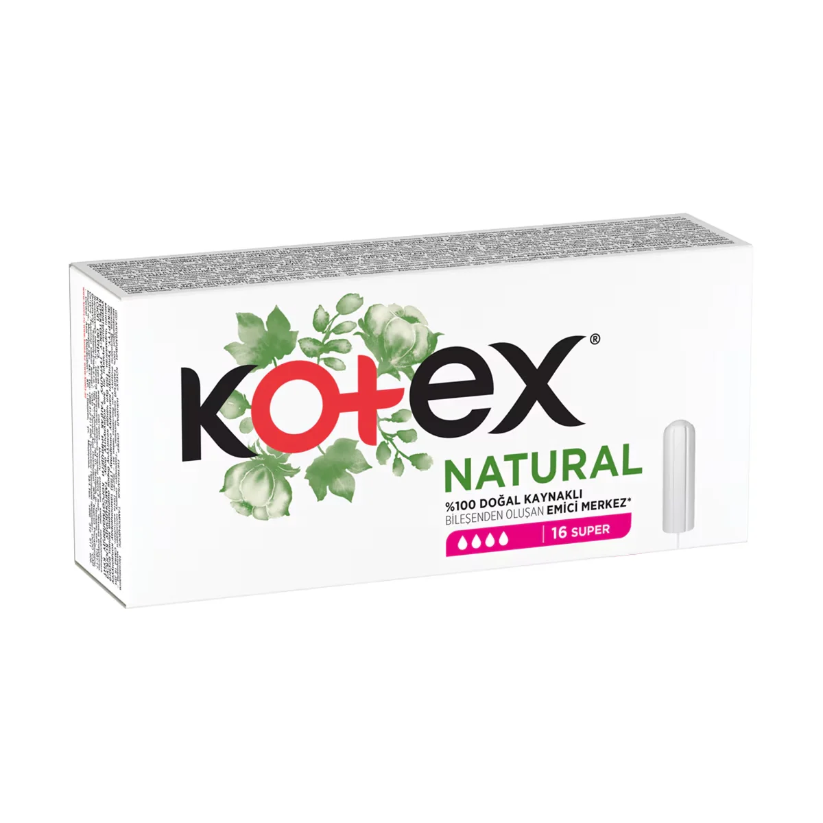 Kotex Tampons 16 Stück - Bio, Komfortpassform, Auslaufschutz
